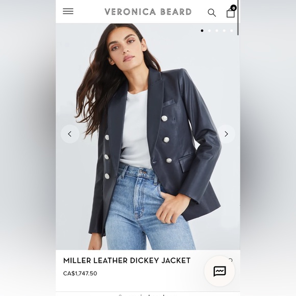 Veronica Beard Lambskin Miller Dickey Jacket - Picture 3 of 7